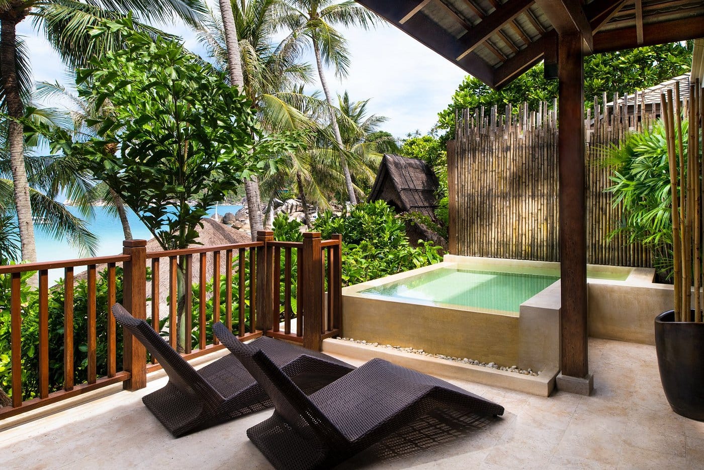 anantara rasananda koh phangan ocean garden pool suite taras