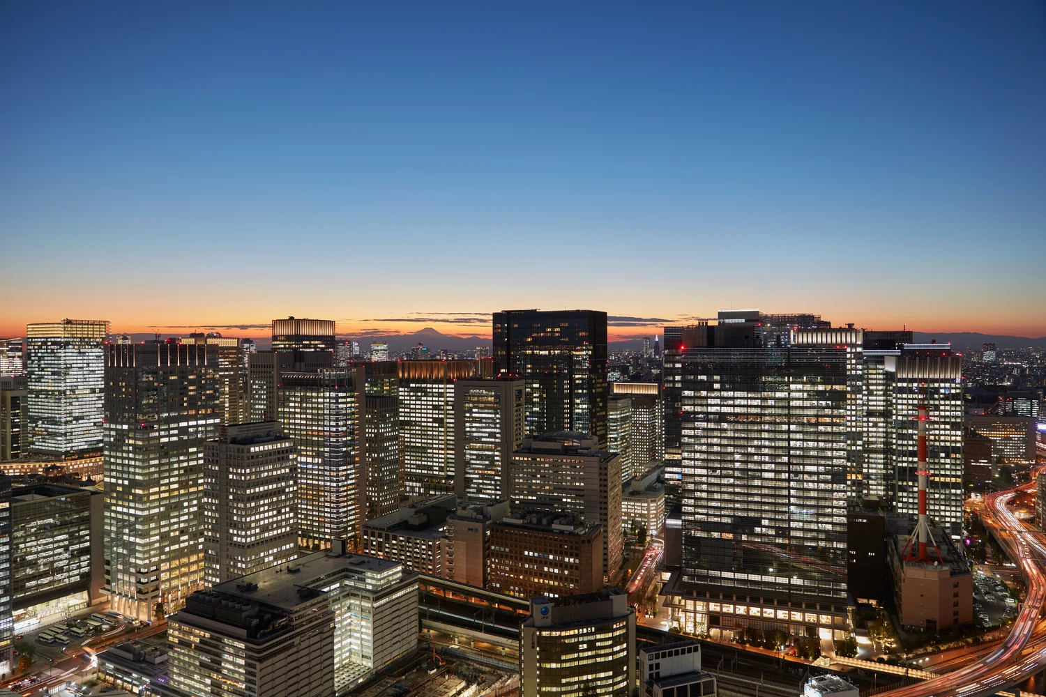 mandarin oriental tokyo widok