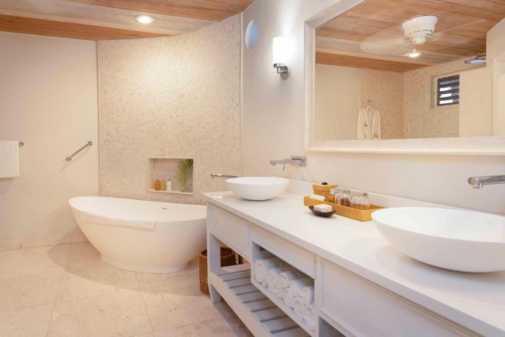 curtain bluff all inclusive łazienka z wanną