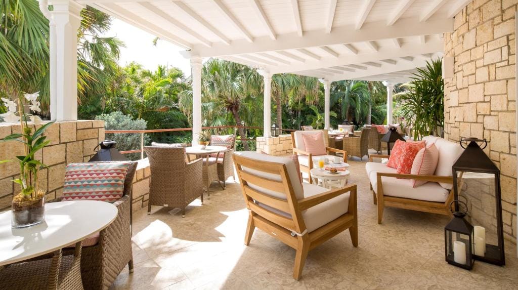 curtain bluff all inclusive taras jadalnia