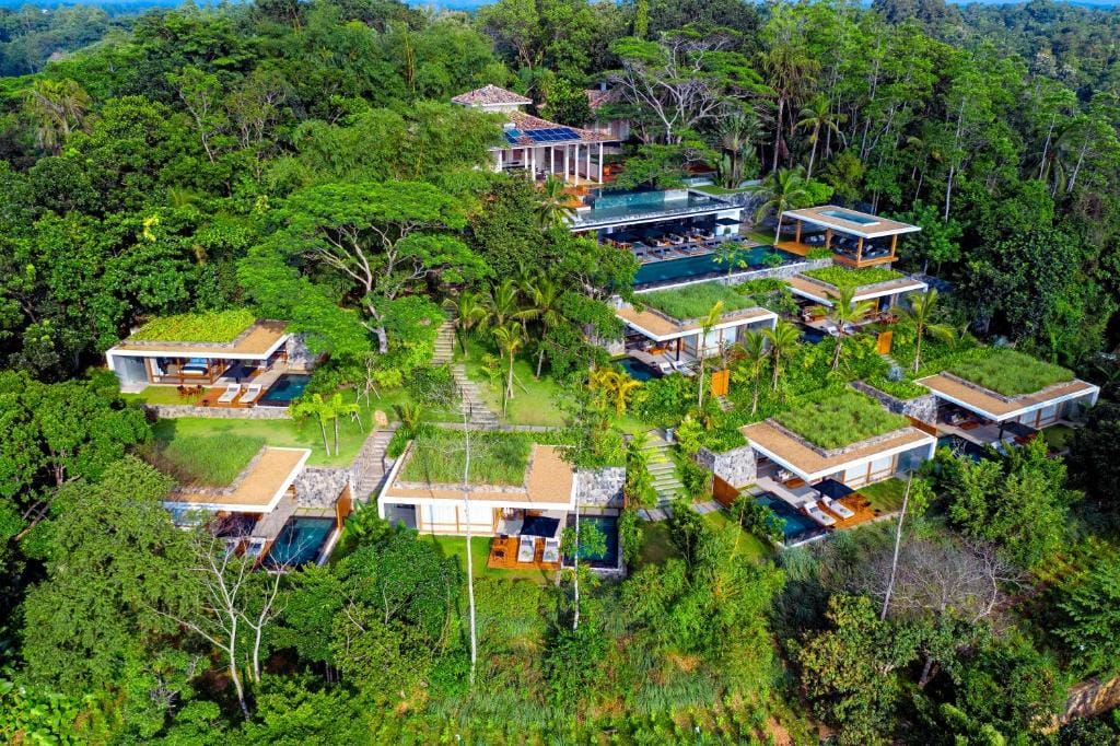 haritha villas & spa obiekt z drona
