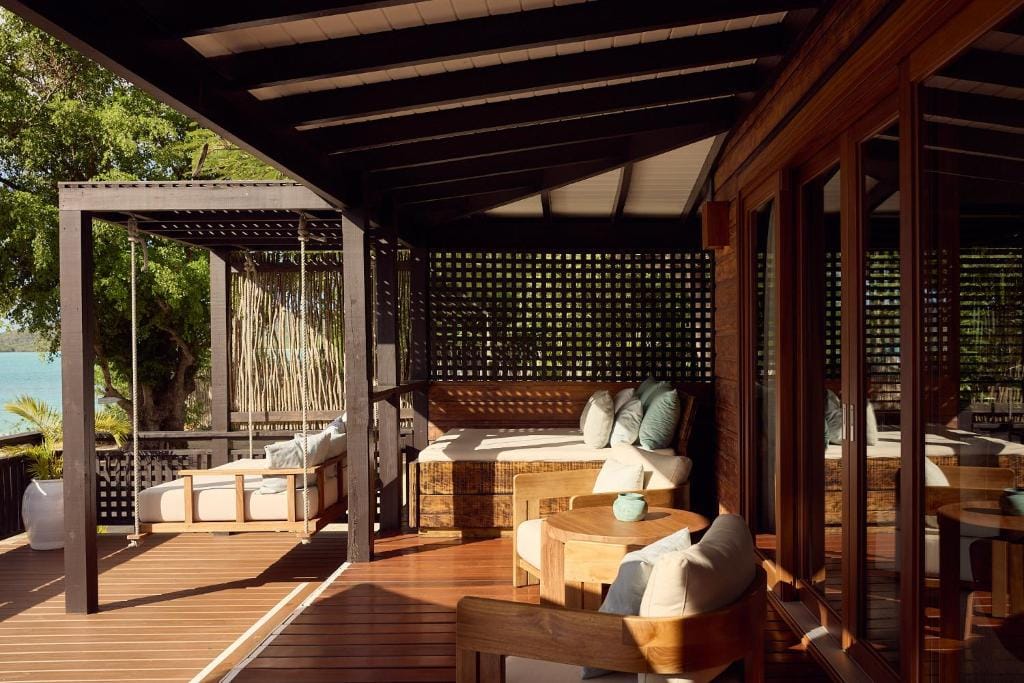 hermitage bay all inclusive karaiby carter taras z miejscem do odpoczynku