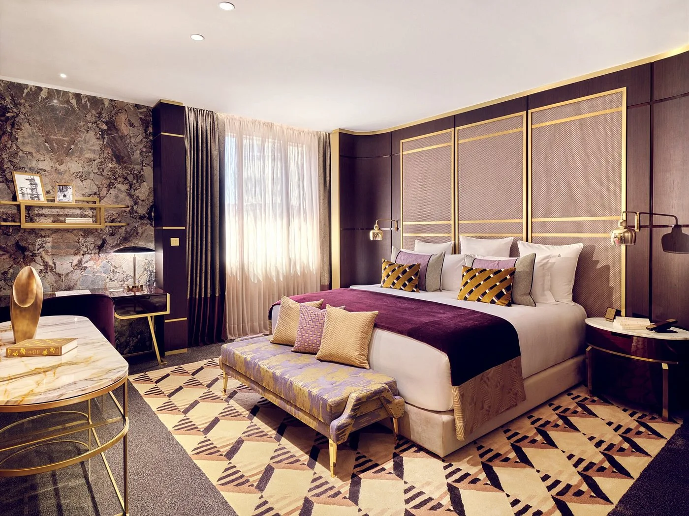 спальня отеля royal mansour casablanca