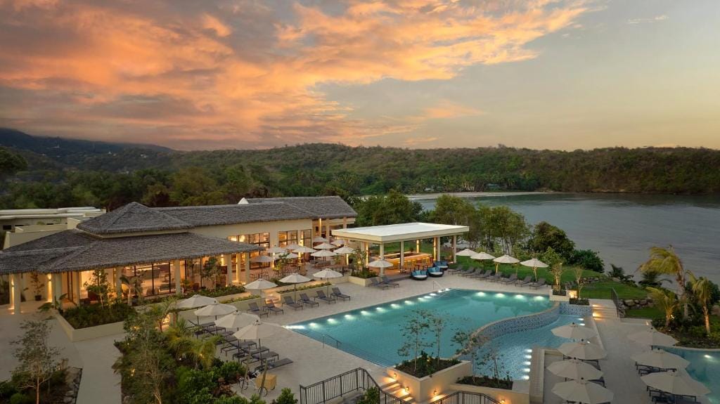 six senses la sagesse oświetlony basen zewnętrzny