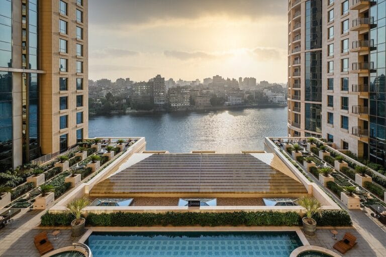 the st. regis cairo pool view