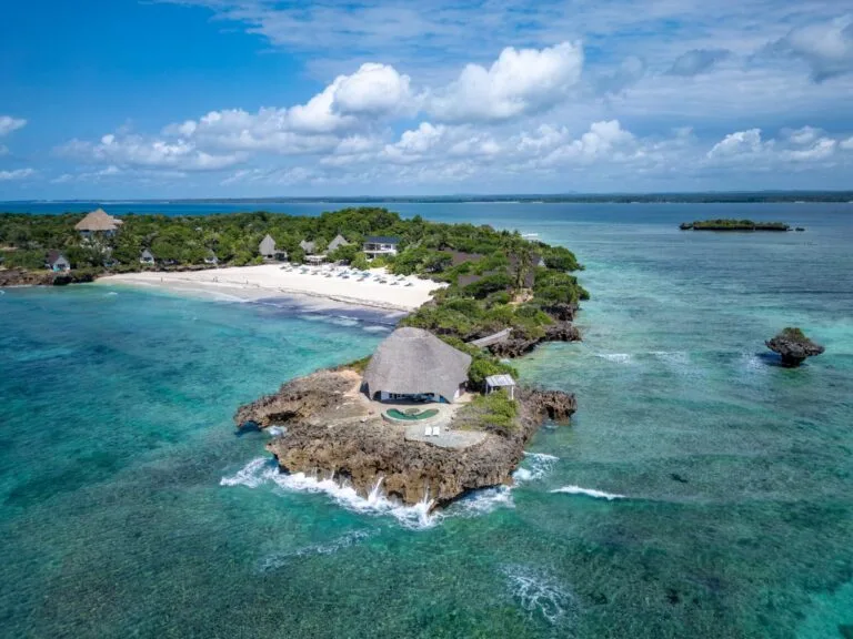 Chale Island Kenya from a bird's eye view