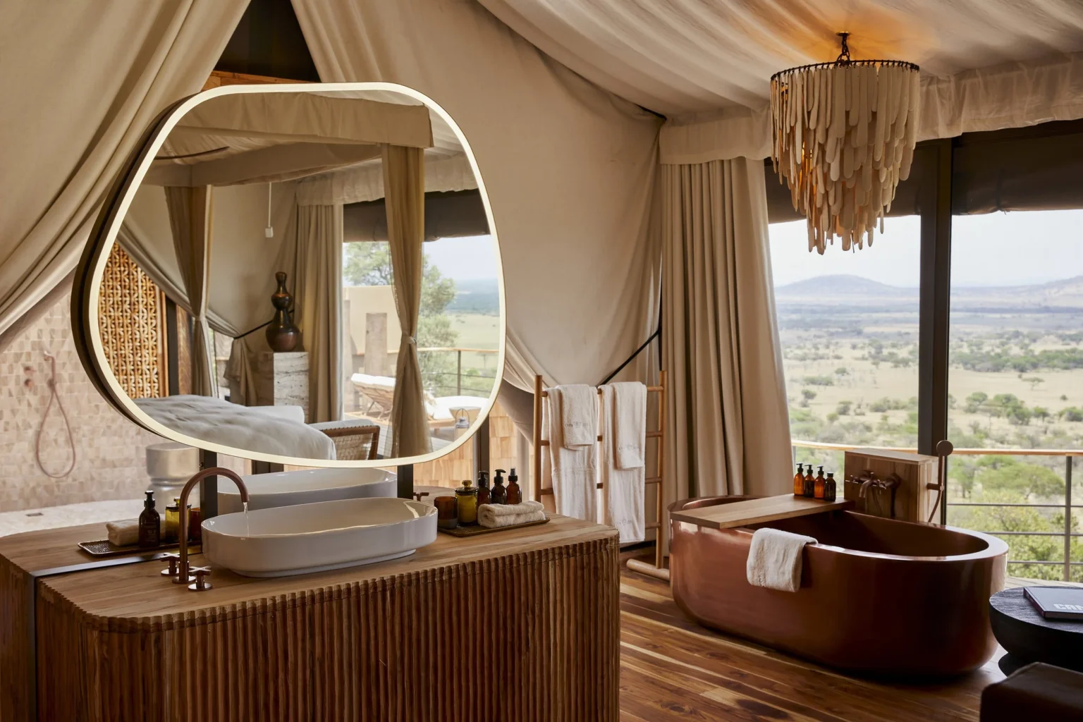 laba grumeti art lodge łazienka