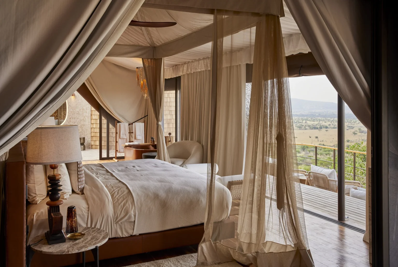 laba grumeti art lodge sypialnia