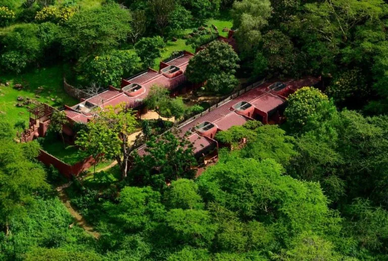 amboseli serena safari lodge aerial view of the property