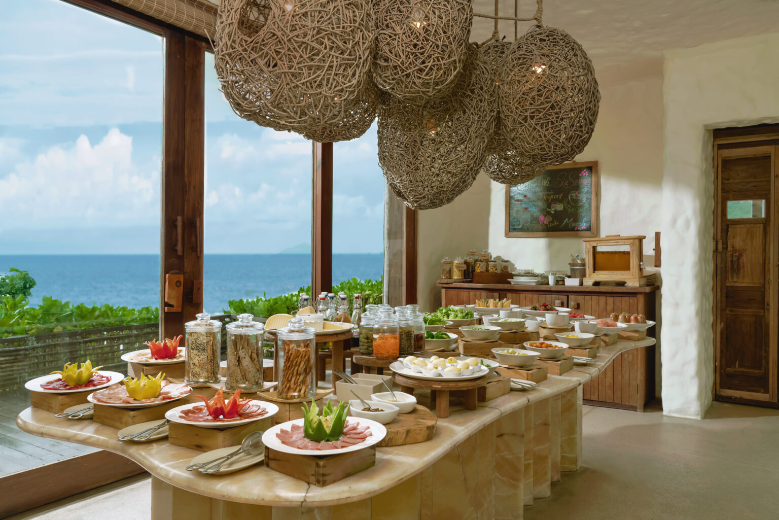by the beach restaurant