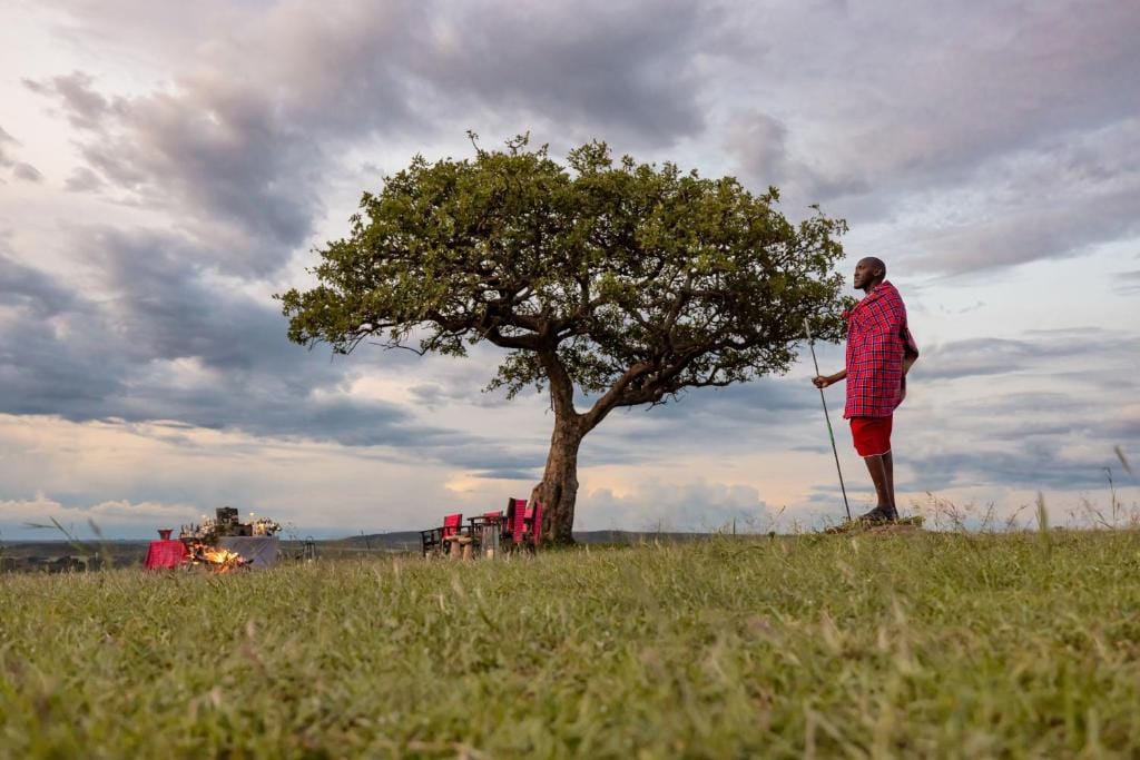 jw marriott masai mara lodge organizacja kolacji na zewnątrz