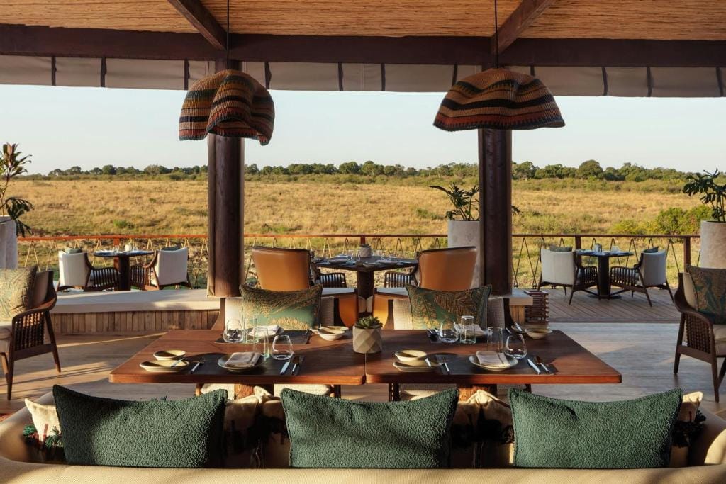 the ritz carlton masai mara safari camp restauracja z widokiem