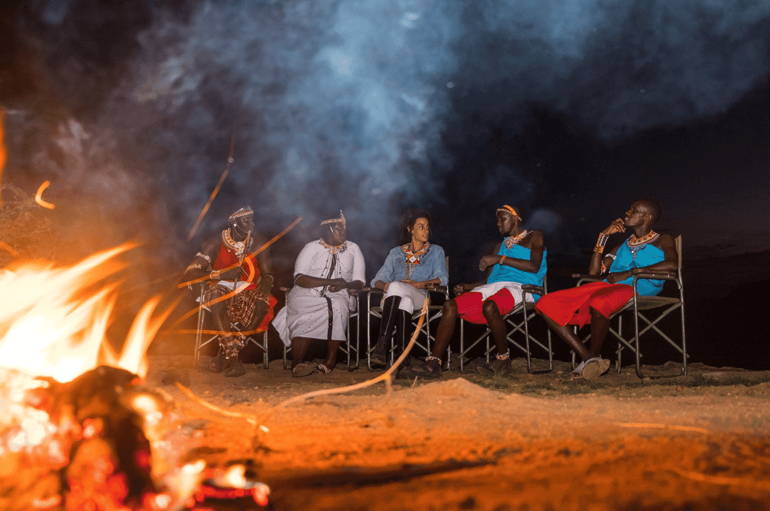 Base Camp Saruni Samburu ognisko