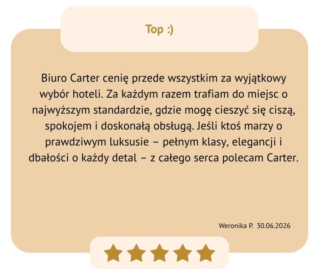 konkurs biura podrÓŻy carter® 7