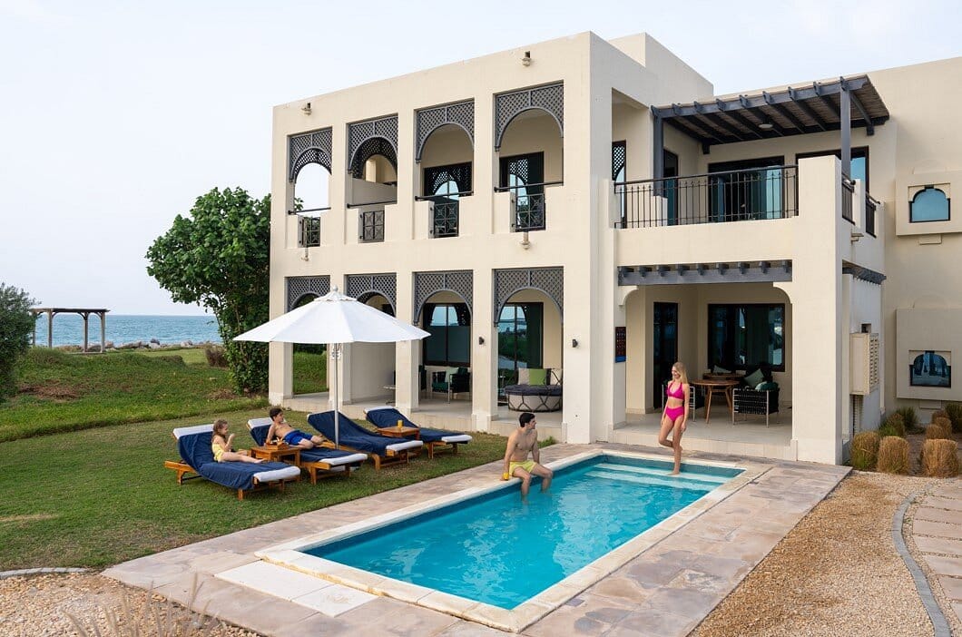 two bedroom villa beach