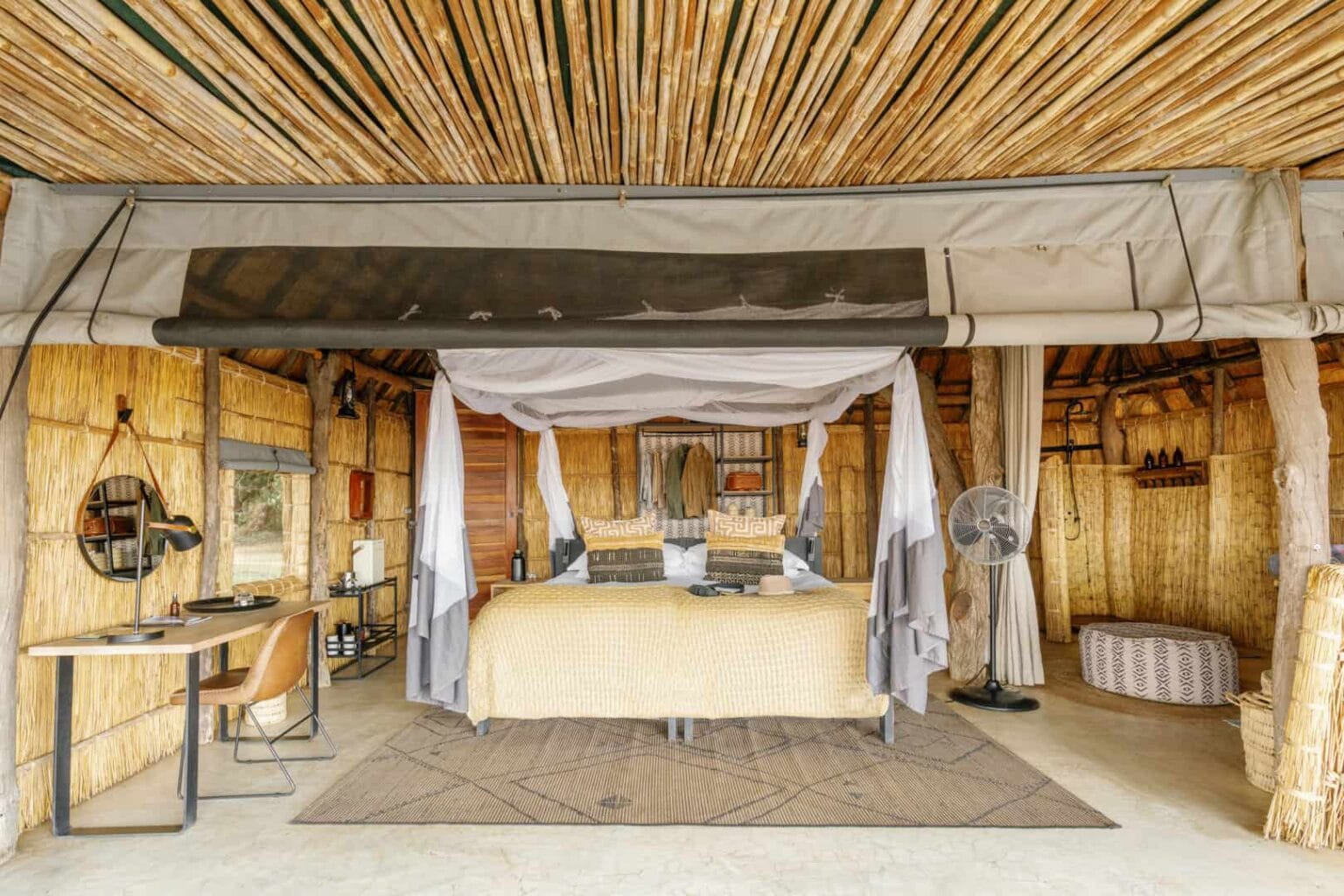 room kakuli © oliver fly photography 20 - The photo shows the bedrooms in the tent