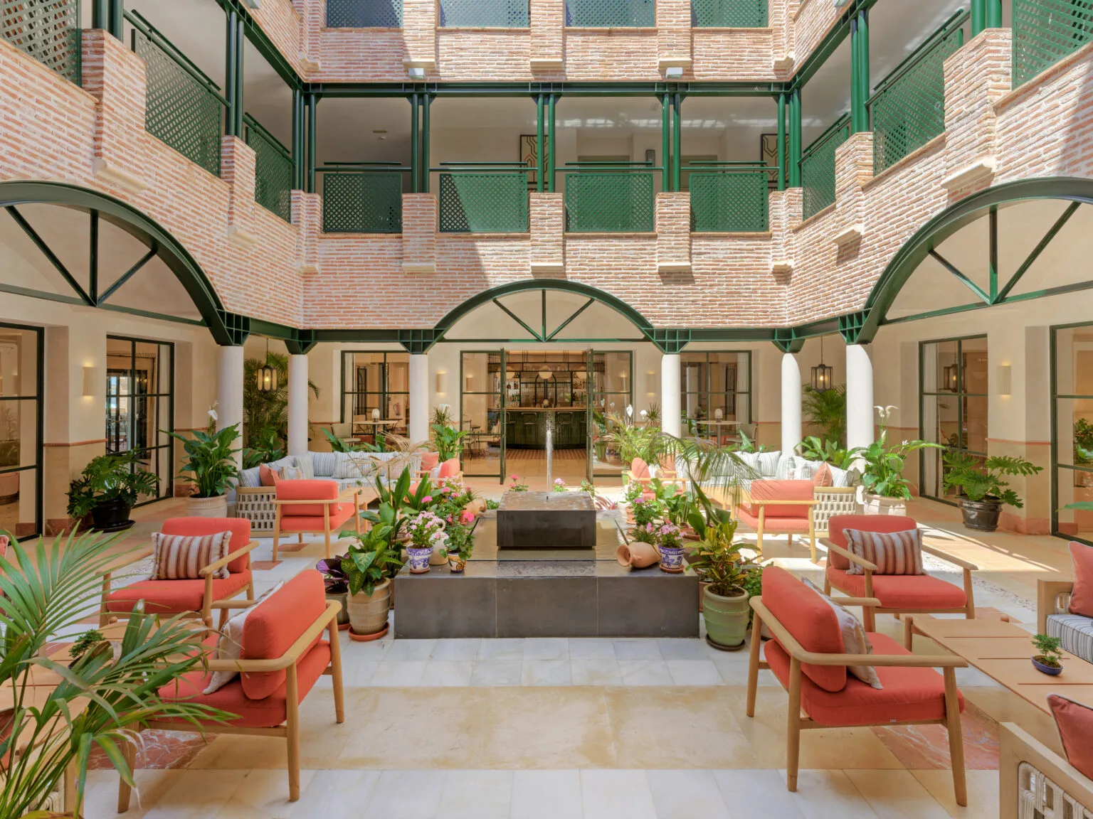 gran marbella resort courtyard fountain