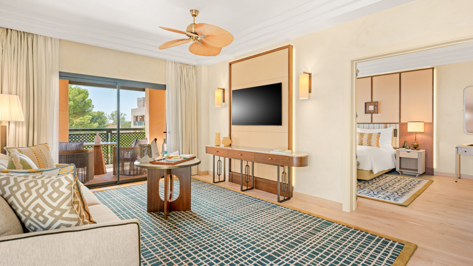 gran marbella resort terrace suite living room