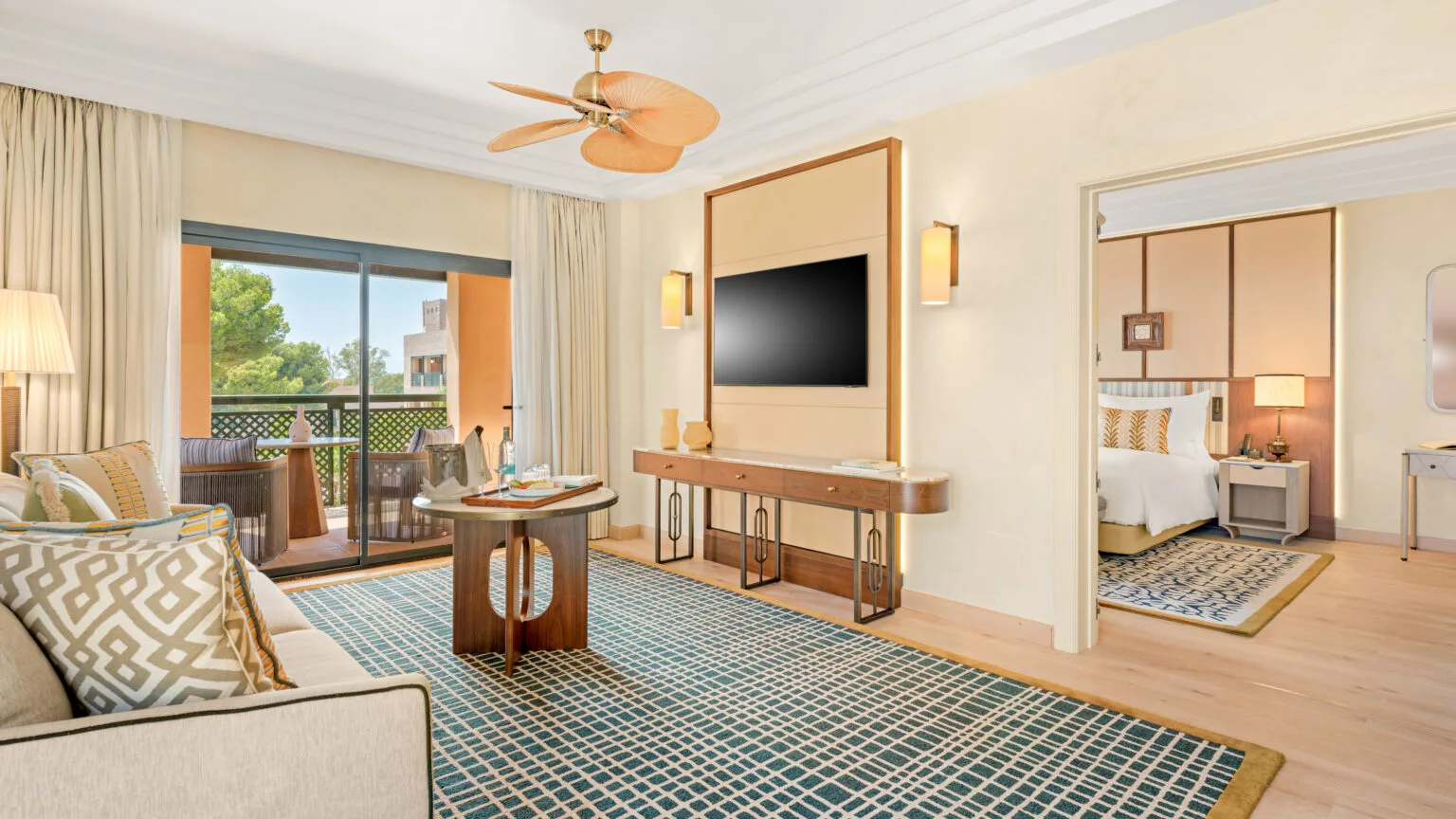 gran marbella resort terrace suite living room