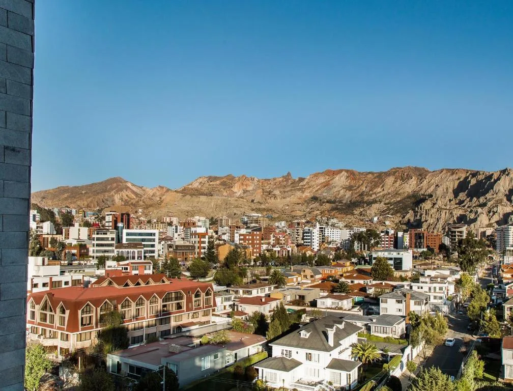 atix hotel la paz widok na miasto z hotelu