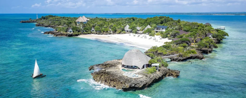 chale island resort, wybrzeże diani