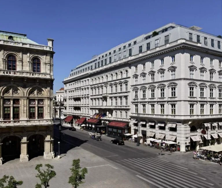 Hotel Sacher Wien hotel building and street