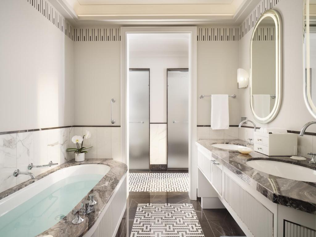 mandarin oriental vienna łazienka z wanną