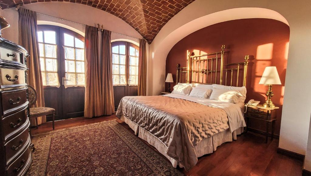 parador santa maria la real sypialnia