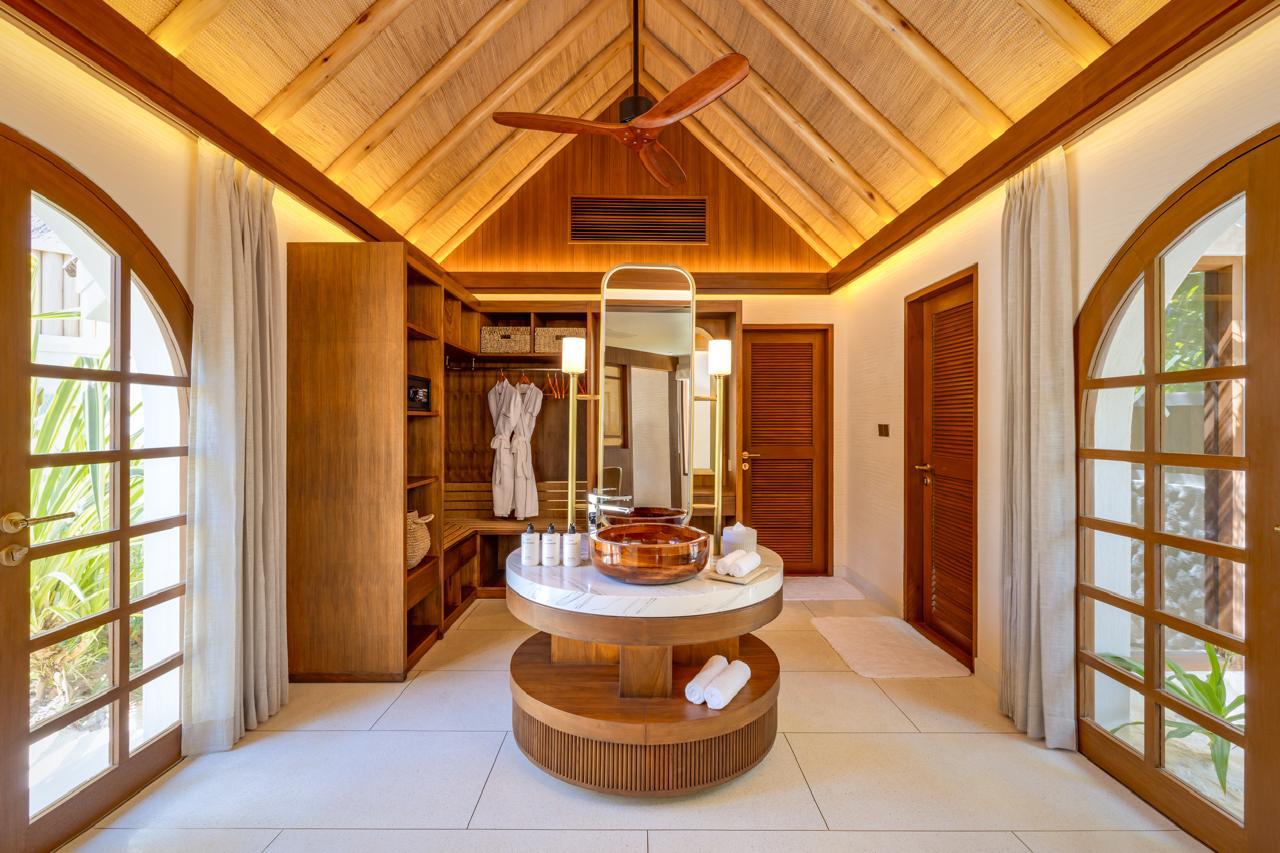 rah gili maldives beach pool villa dressing room