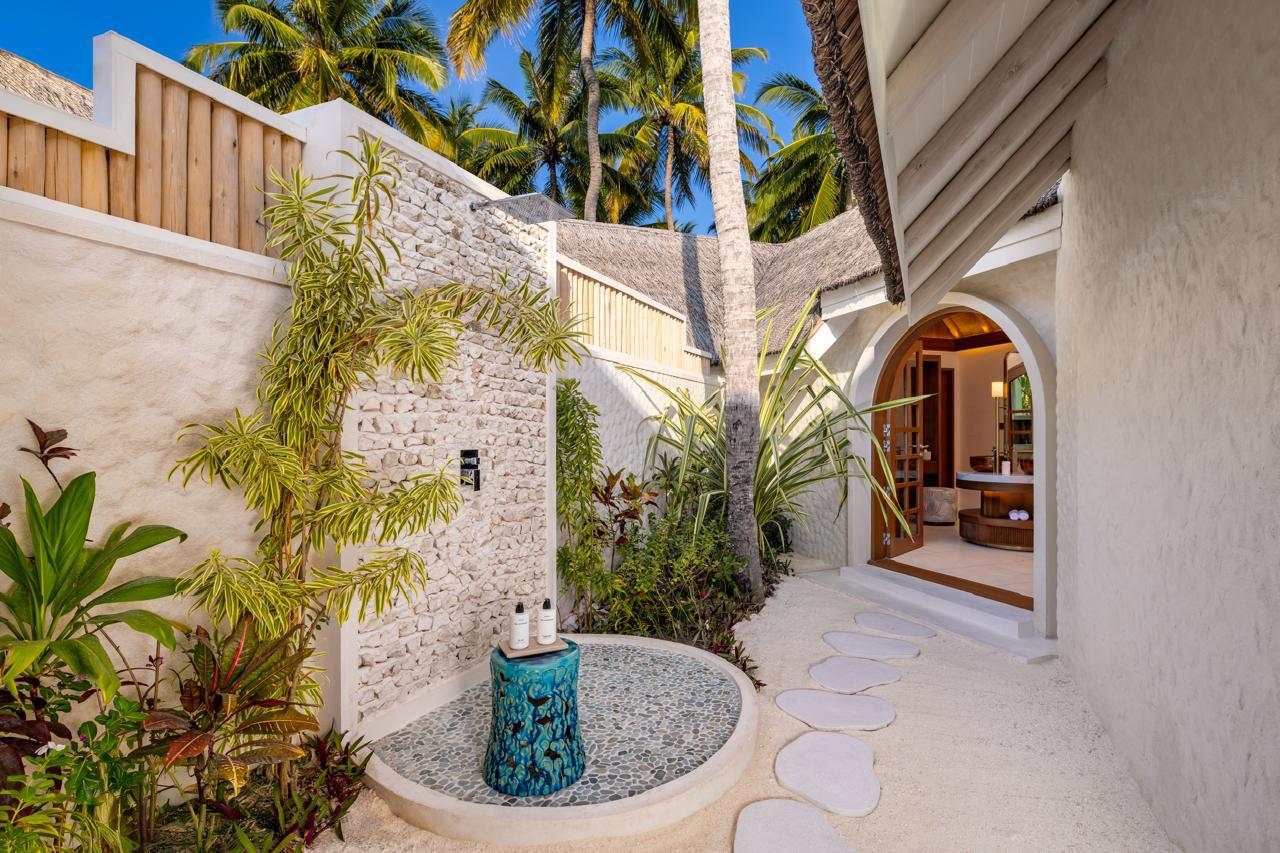 rah gili maldives beach pool villa exterior outdoor shower