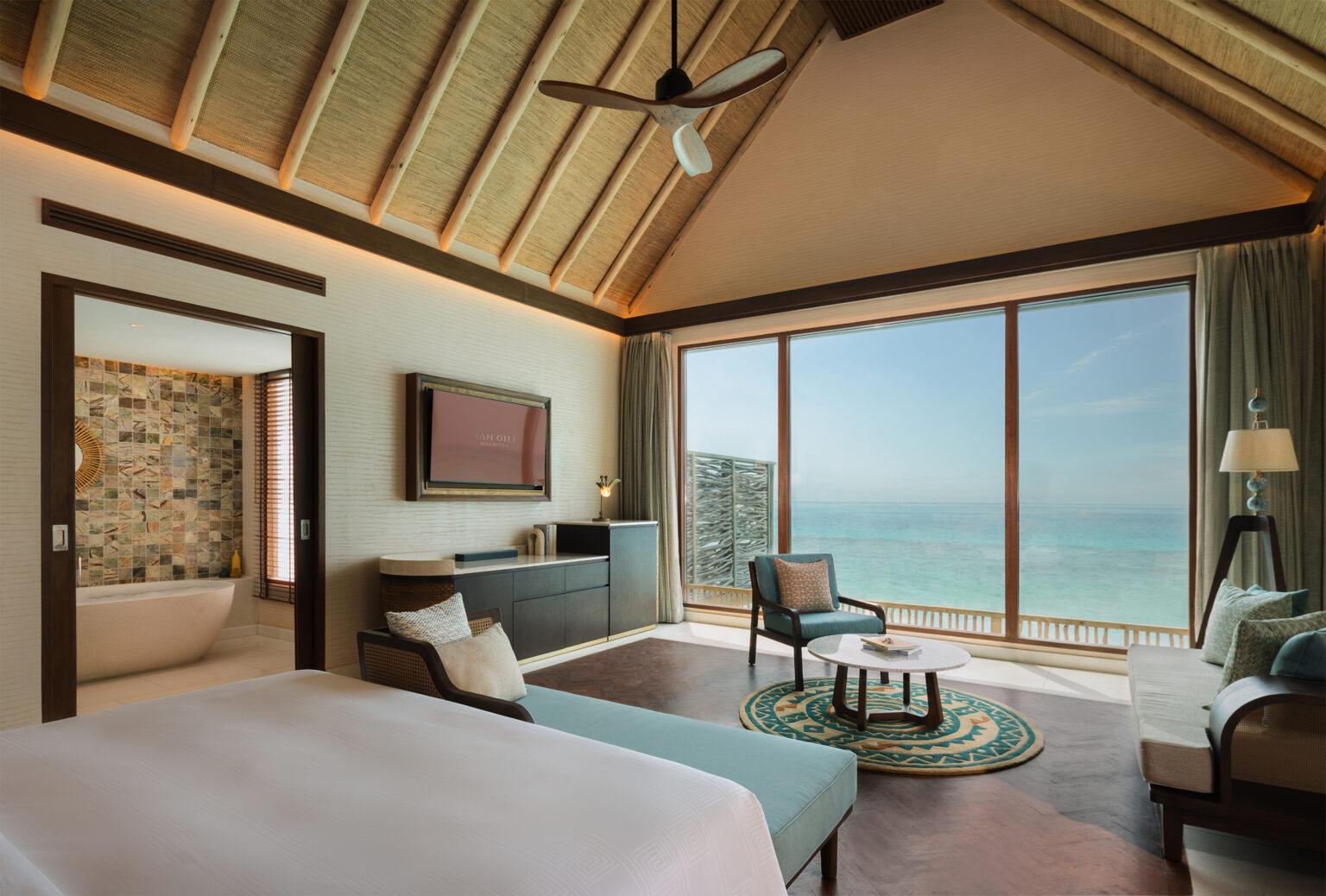 rah gili maldives sunset water pool villa (2br) interior 02