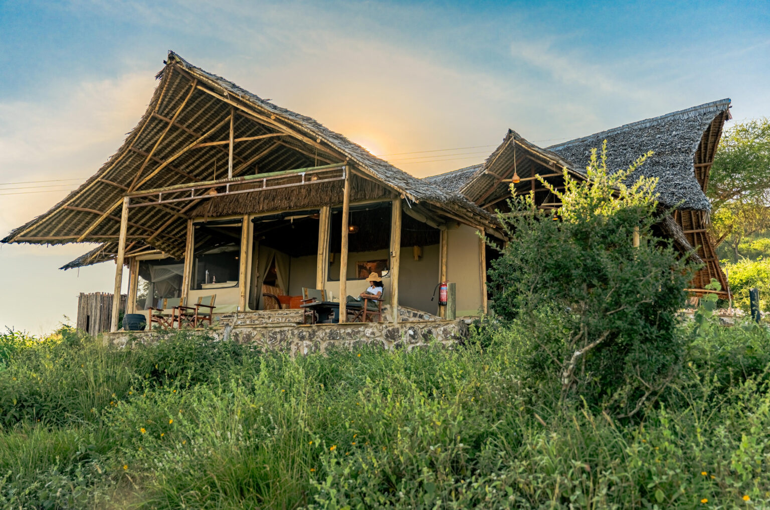 soroi cheetah tented camp family unit outside view