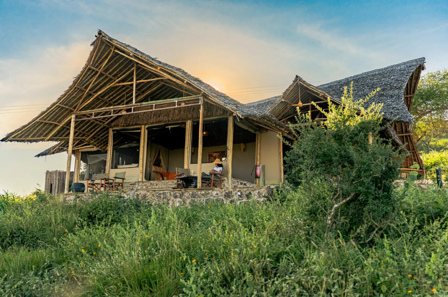 soroi cheetah tented camp family unit outside view