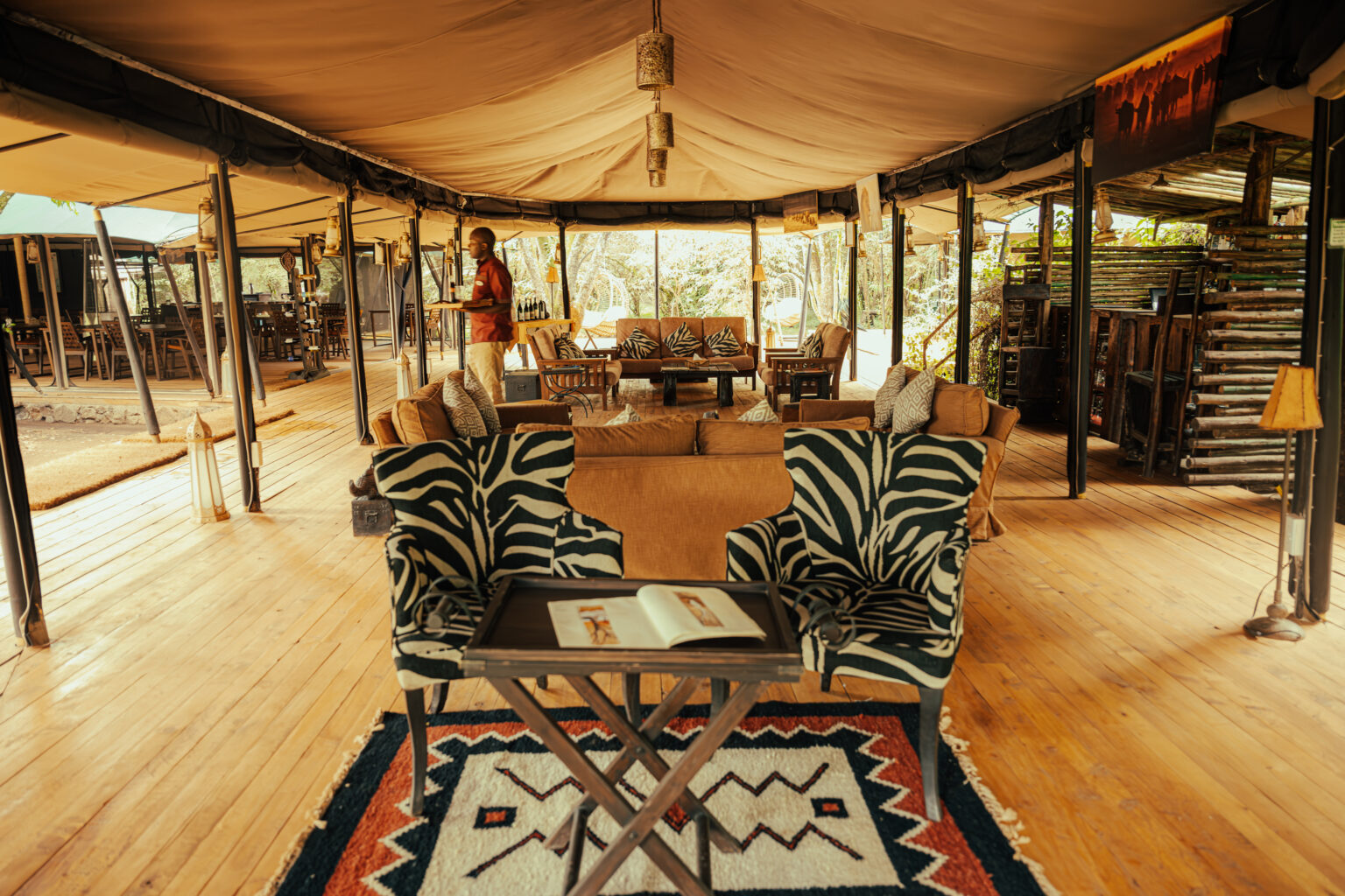 soroi mara bush camp lounge area