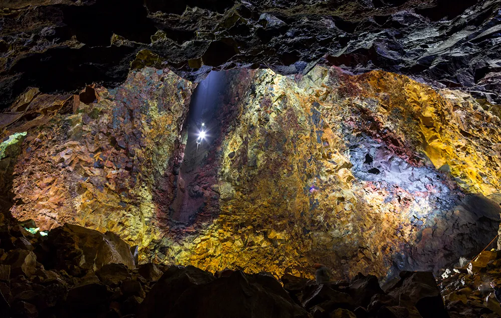 inside the volcano