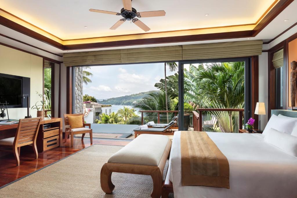 andara resort villas duża sypialnia z wyjściem na taras