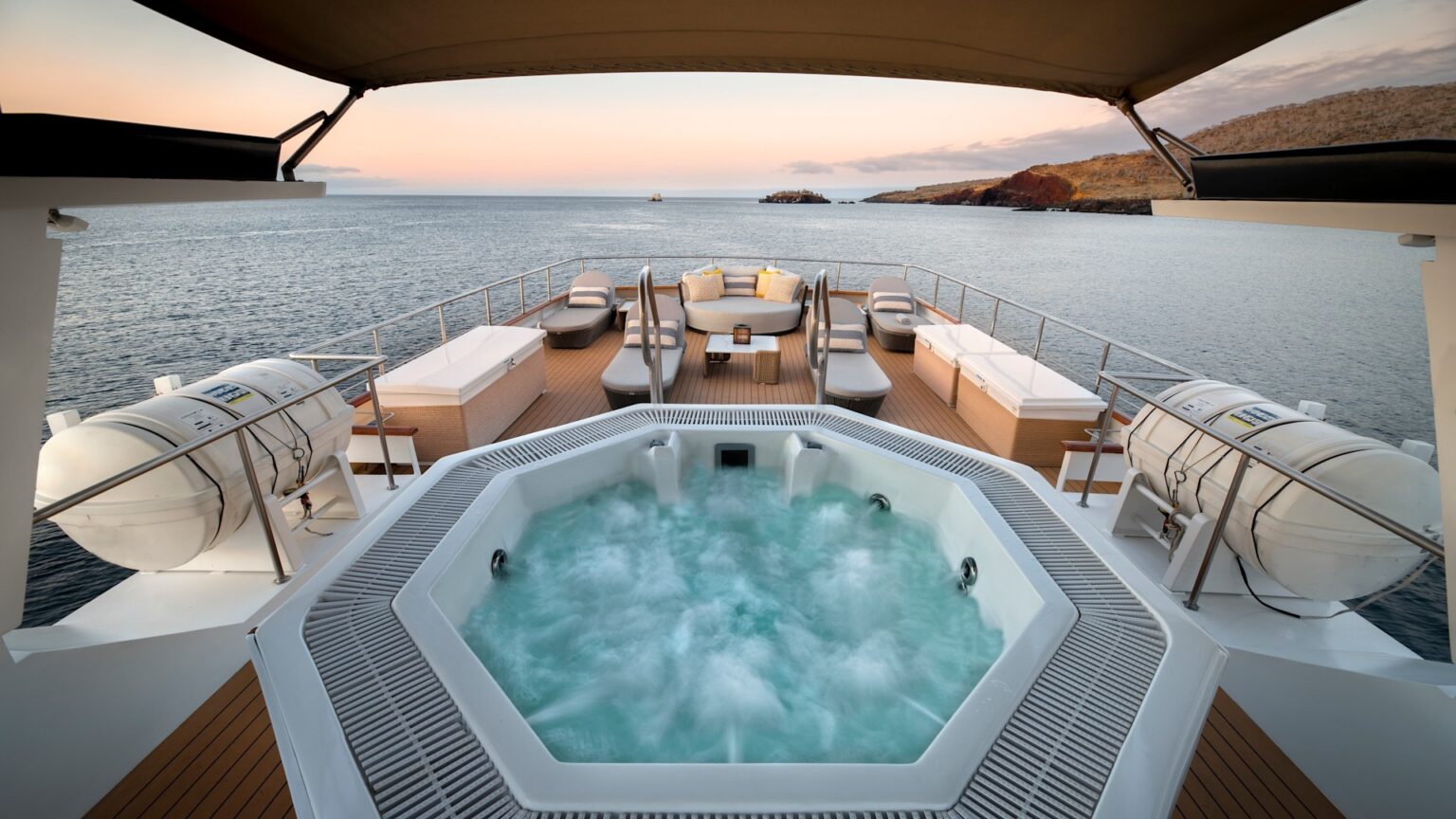 south america ecuador galapagos islands galapagos explorer deck 4 hot tub