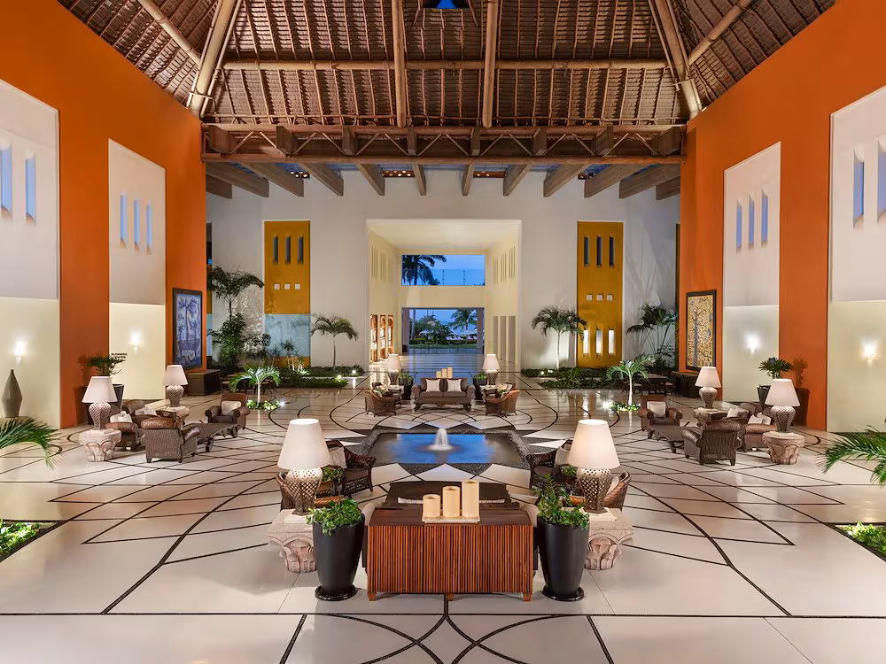 lobby at grand velas riviera nuevo vallarta nayarit